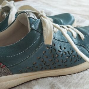 Josef Seibel Teal and White Women's Sneakers